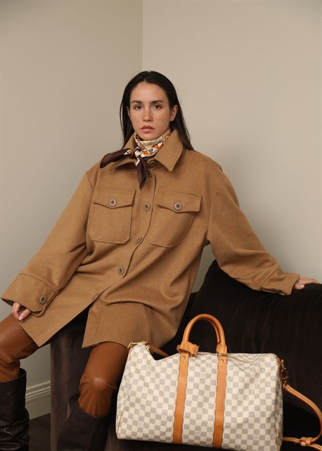 Пальто-рубашка - фото 10173