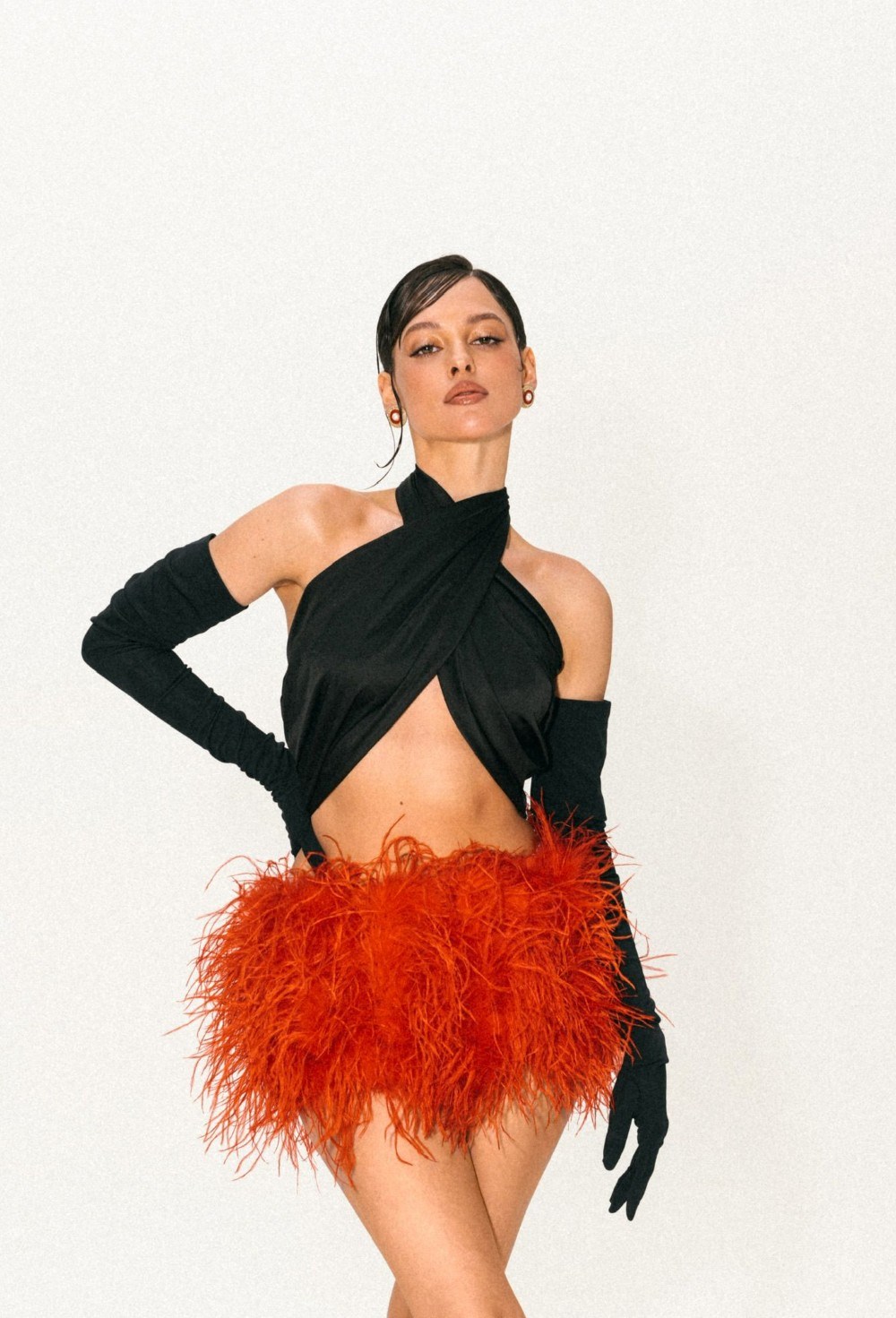 Перчатки длинные - фото 102419