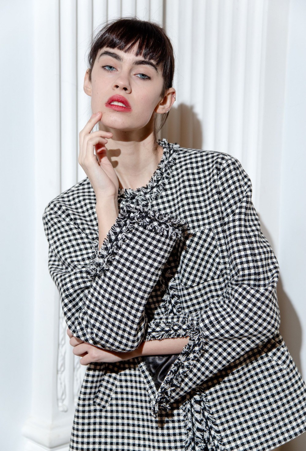 Укороченный жакет свободного кроя - фото 102467