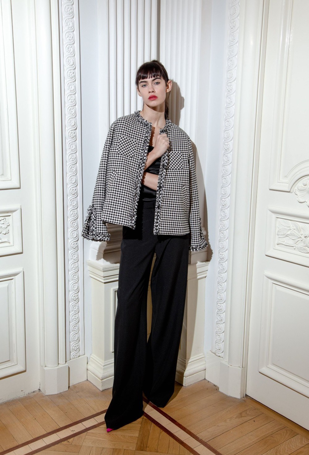 Укороченный жакет свободного кроя - фото 102469