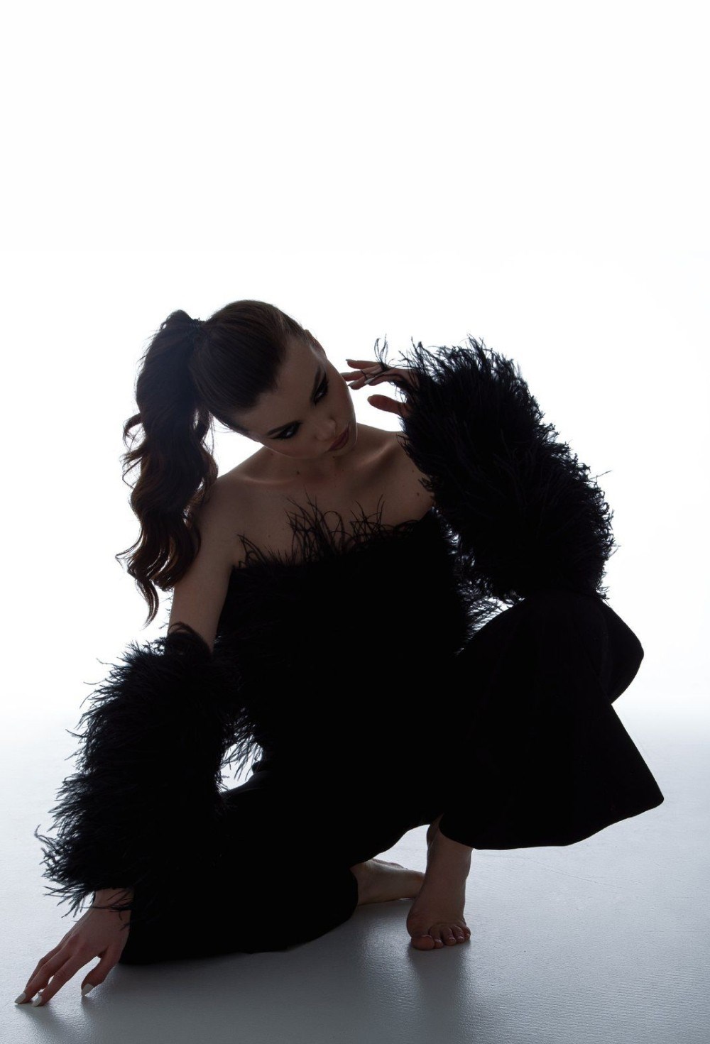 Рукава из пера страуса - фото 102490