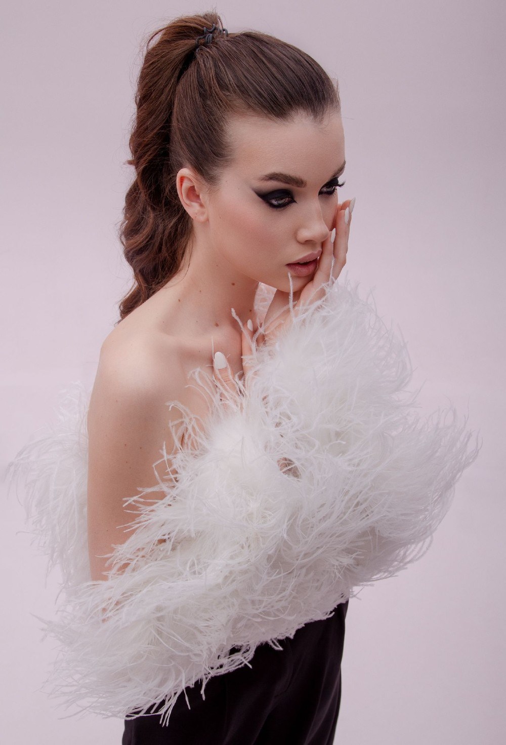 Топ из пера страуса - фото 102497