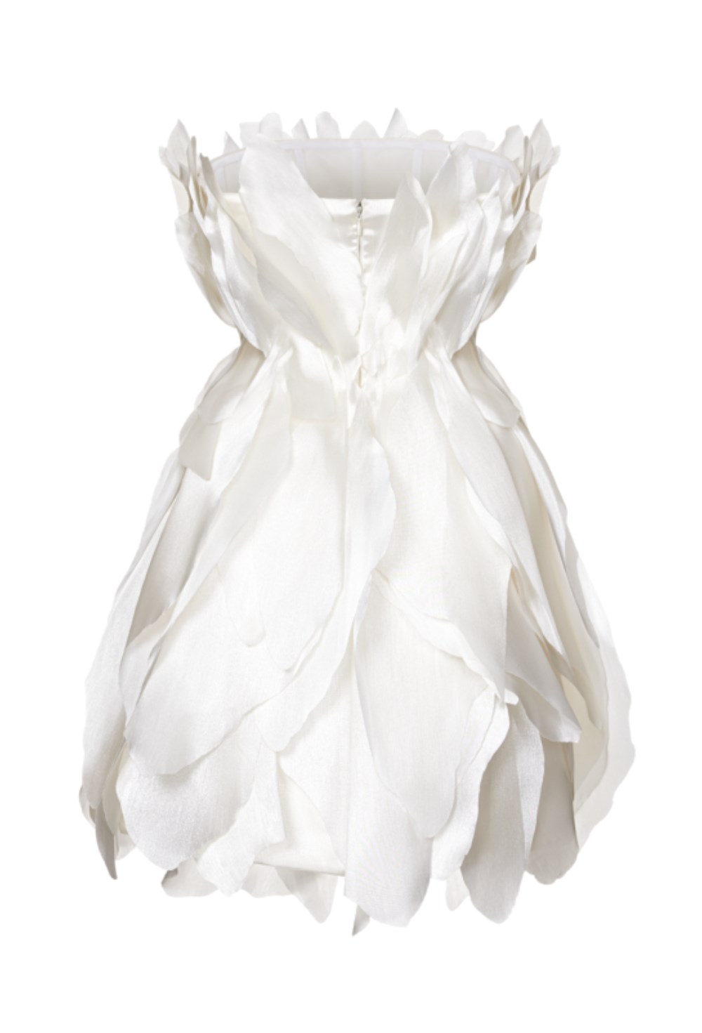 Платье мини корсетное с 3D лепестками - фото 102975