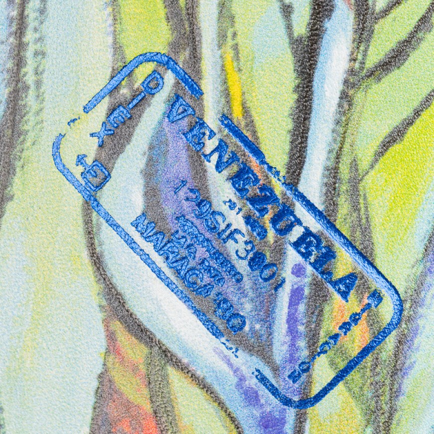 Клатч Комета "Ирисы для Mrs. Van Gogh" - фото 103234