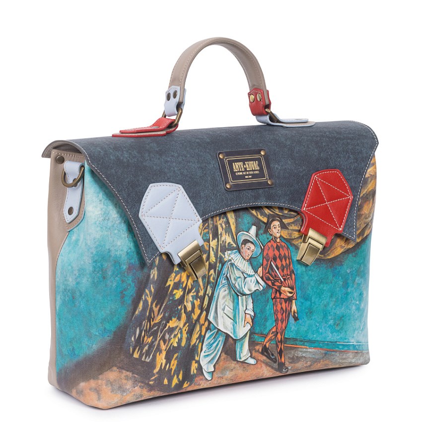 Портфель горизонтальный "Пьеро и Арлекин" - фото 103402