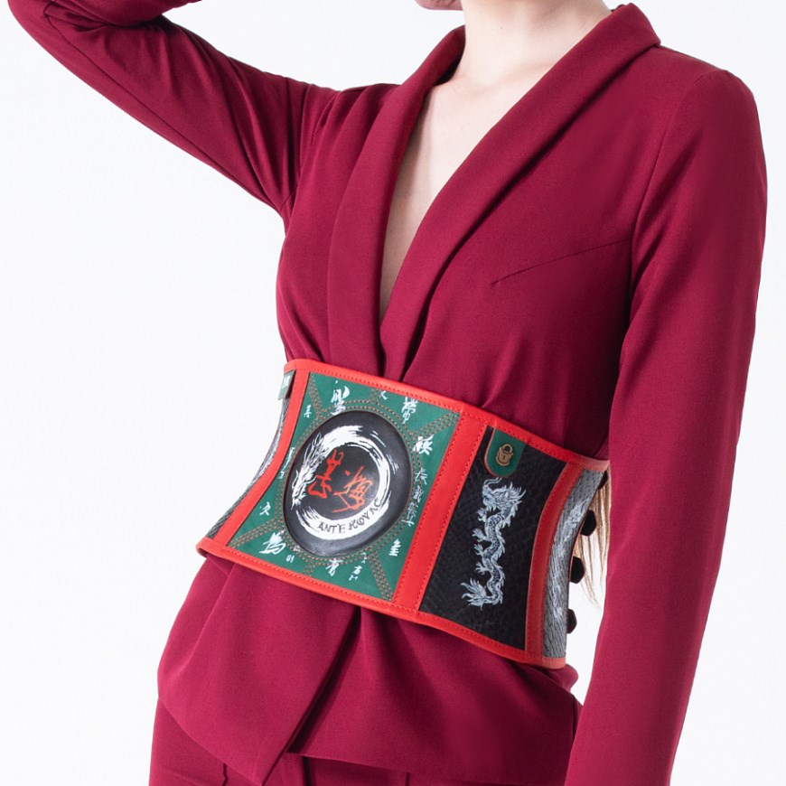 Корсет "Иероглифы" - фото 104132