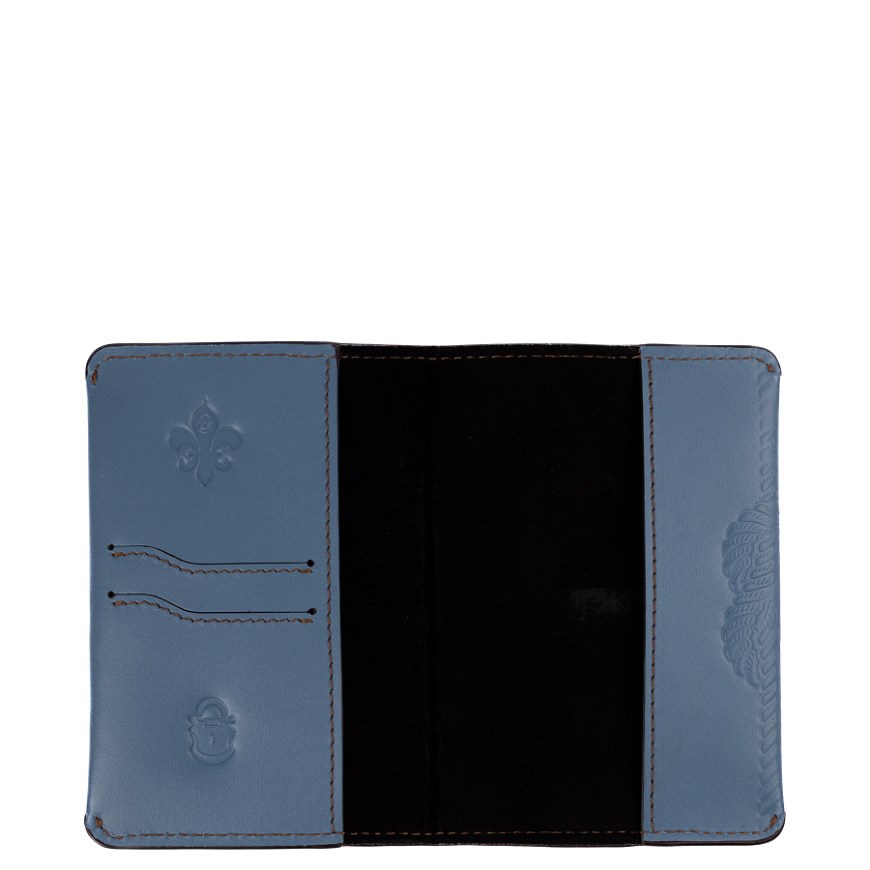 Обложка на паспорт "Русалка" в синем - фото 104252