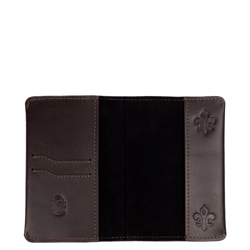 Обложка на паспорт "Хранитель" в коричневом - фото 104255