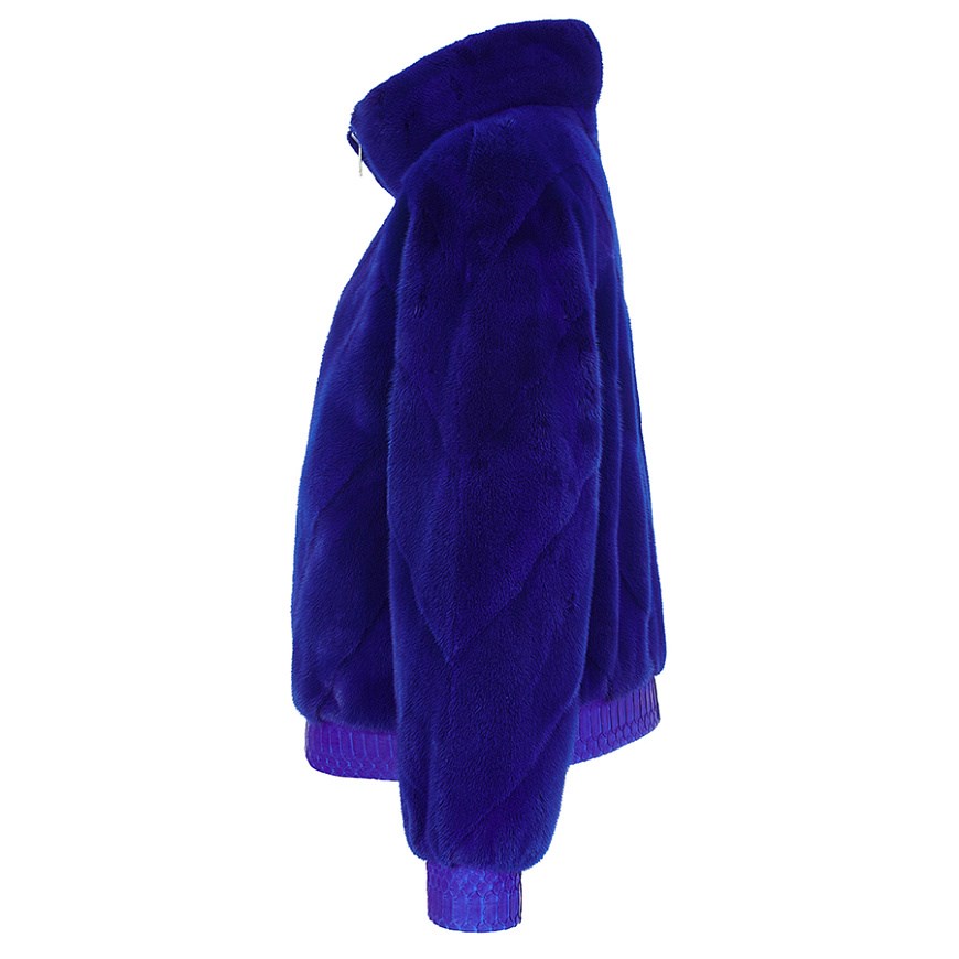 Куртка из норки в синем - фото 104427