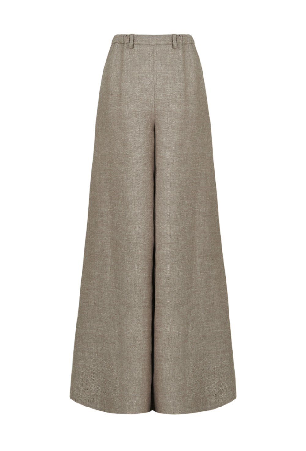 Брюки на резинке изо льна - фото 105499