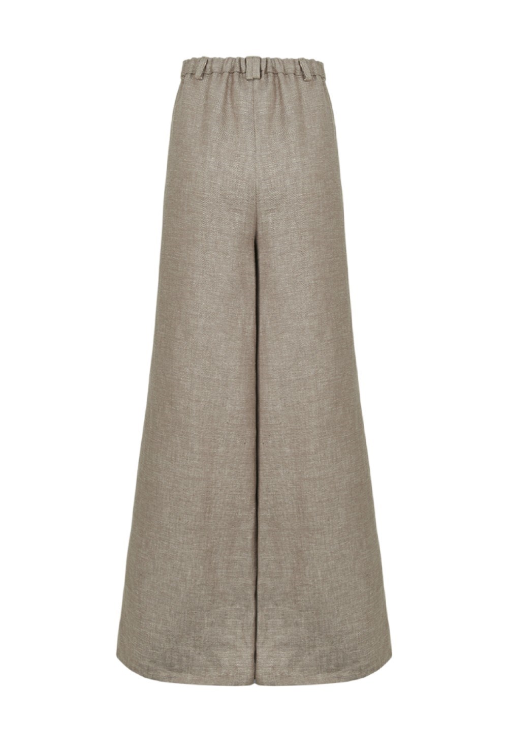 Брюки на резинке изо льна - фото 105500