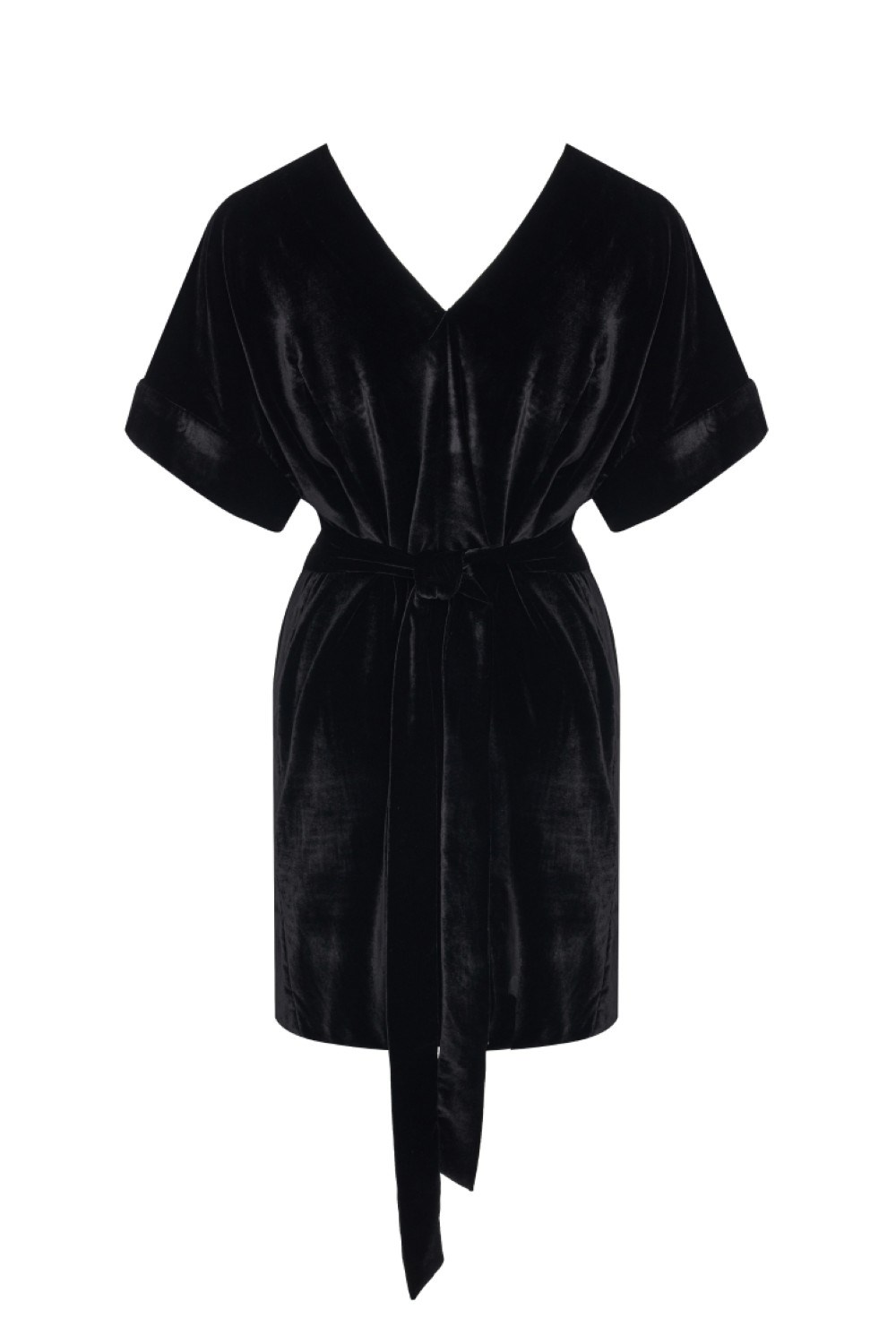 Платье мини из бархата - фото 105703