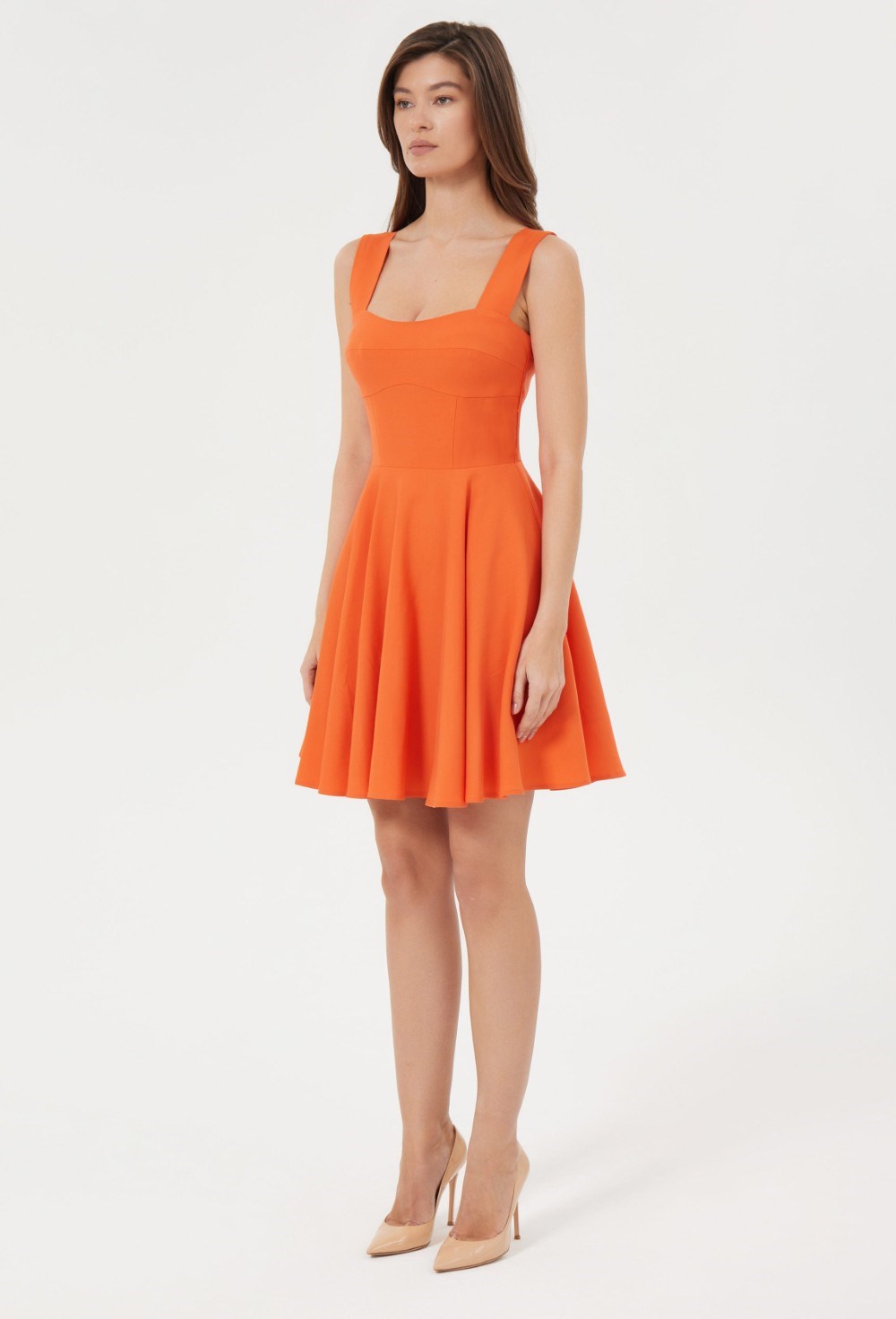 Платье мини из шерсти - фото 105705