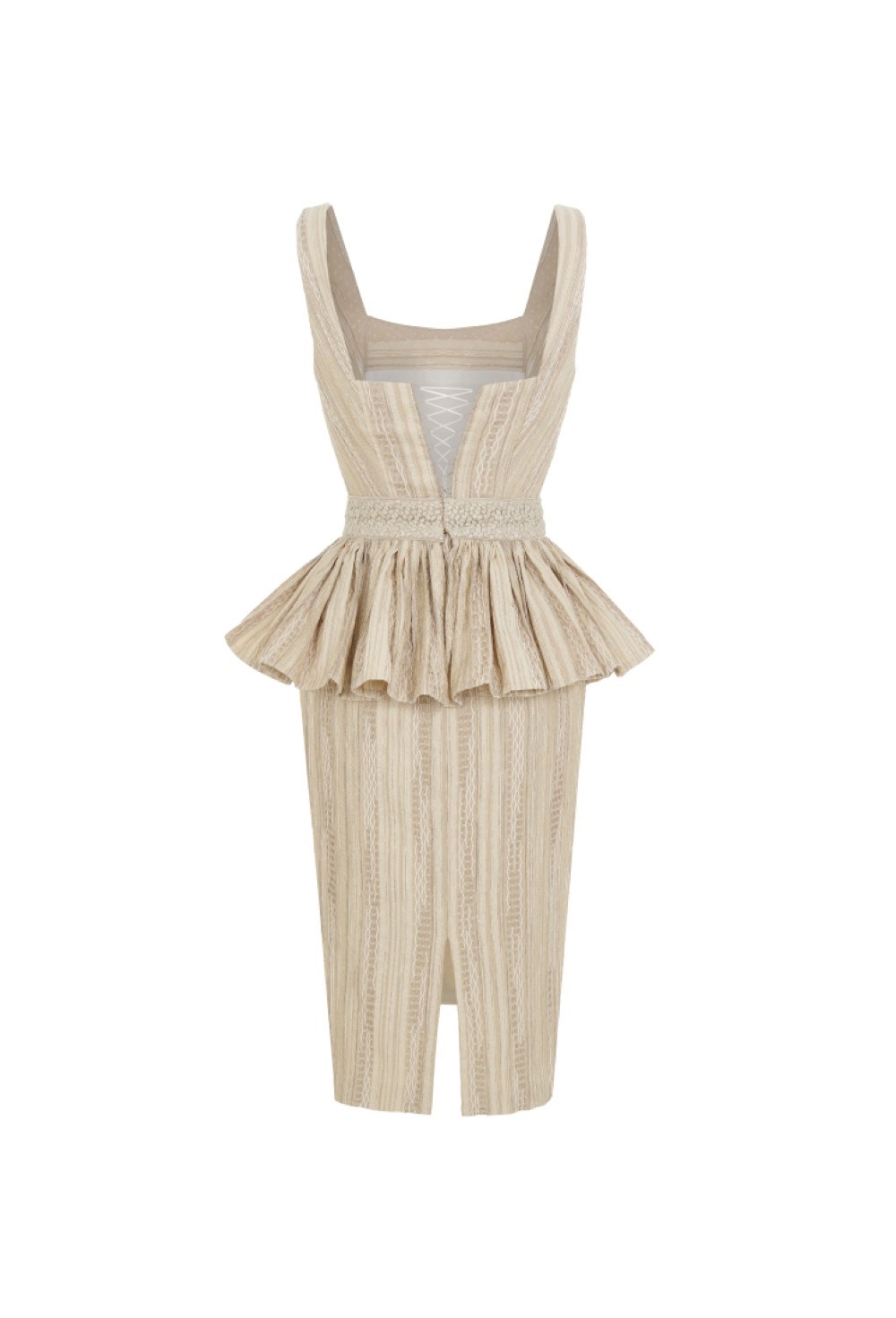 Платье с баской - фото 105740