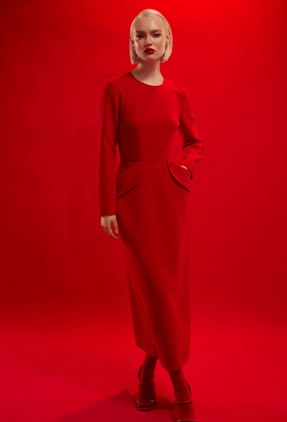 Платье с карманами - фото 105818