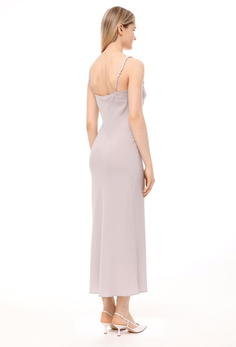 Платье-комбинация с бусинами - фото 105862