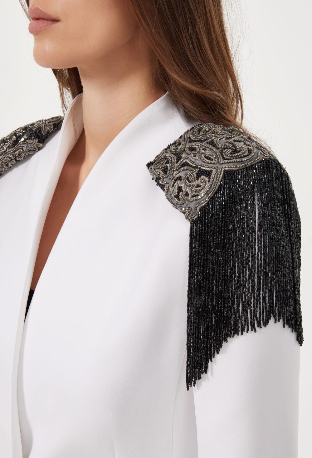 Жакет с эполетами - фото 106011