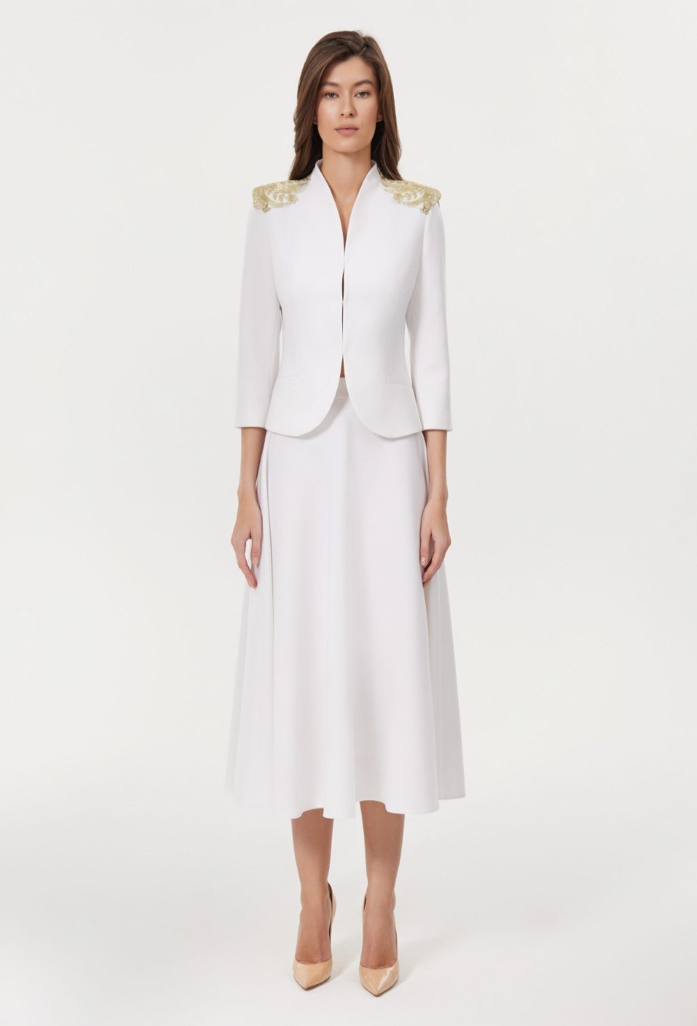 Жакет с эполетами - фото 106017