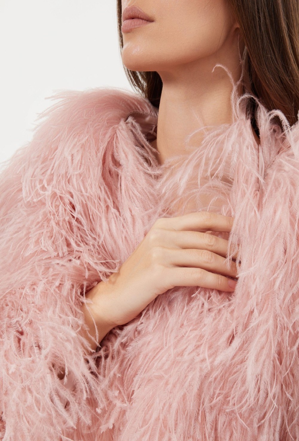 Жакет со страусиными перьями - фото 106021