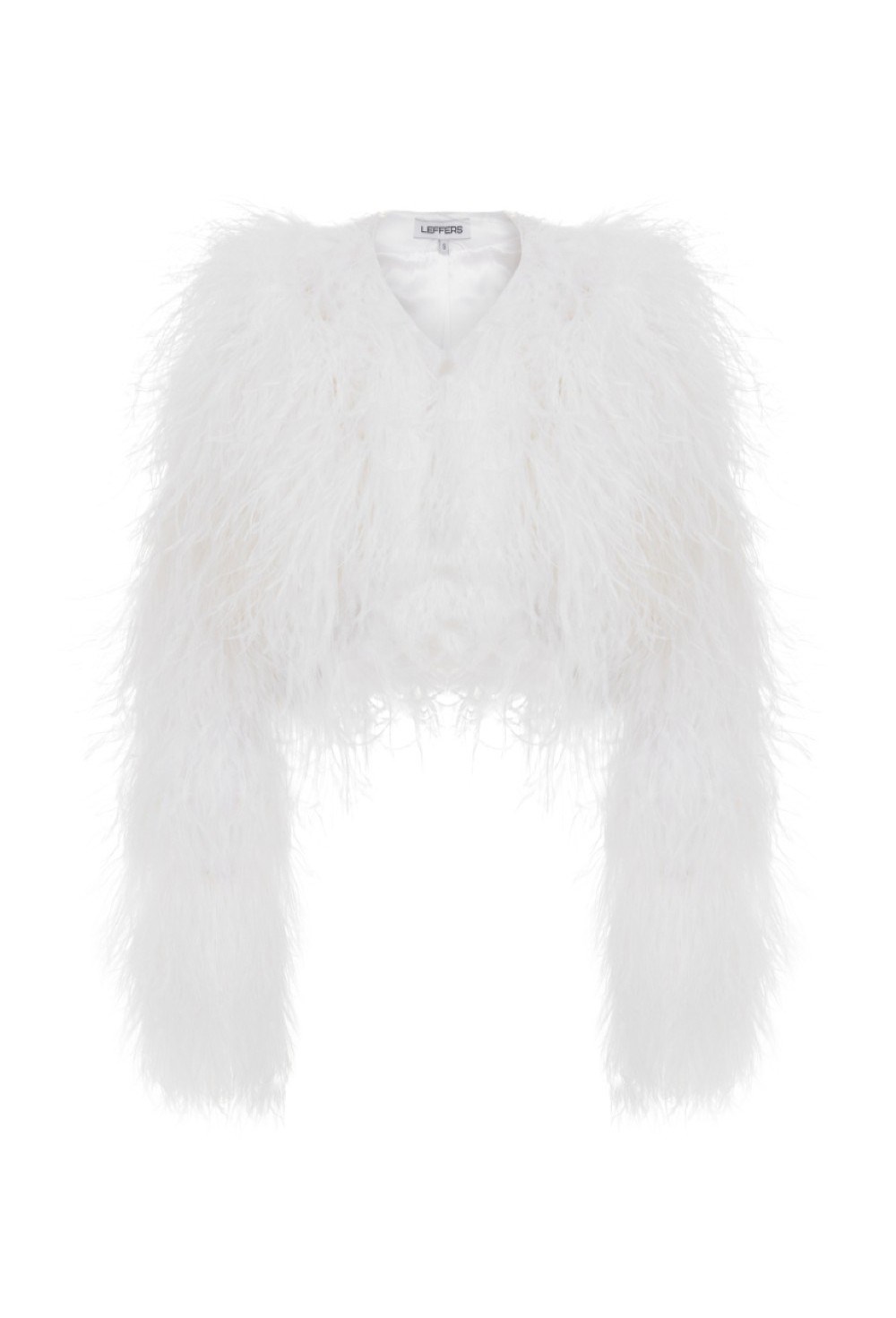 Жакет со страусиными перьями - фото 106022