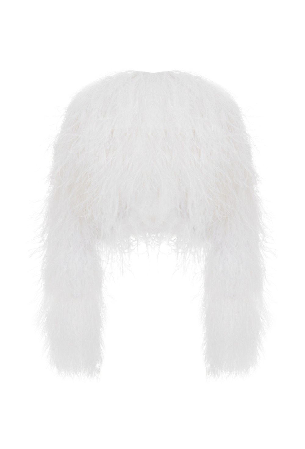 Жакет со страусиными перьями - фото 106023