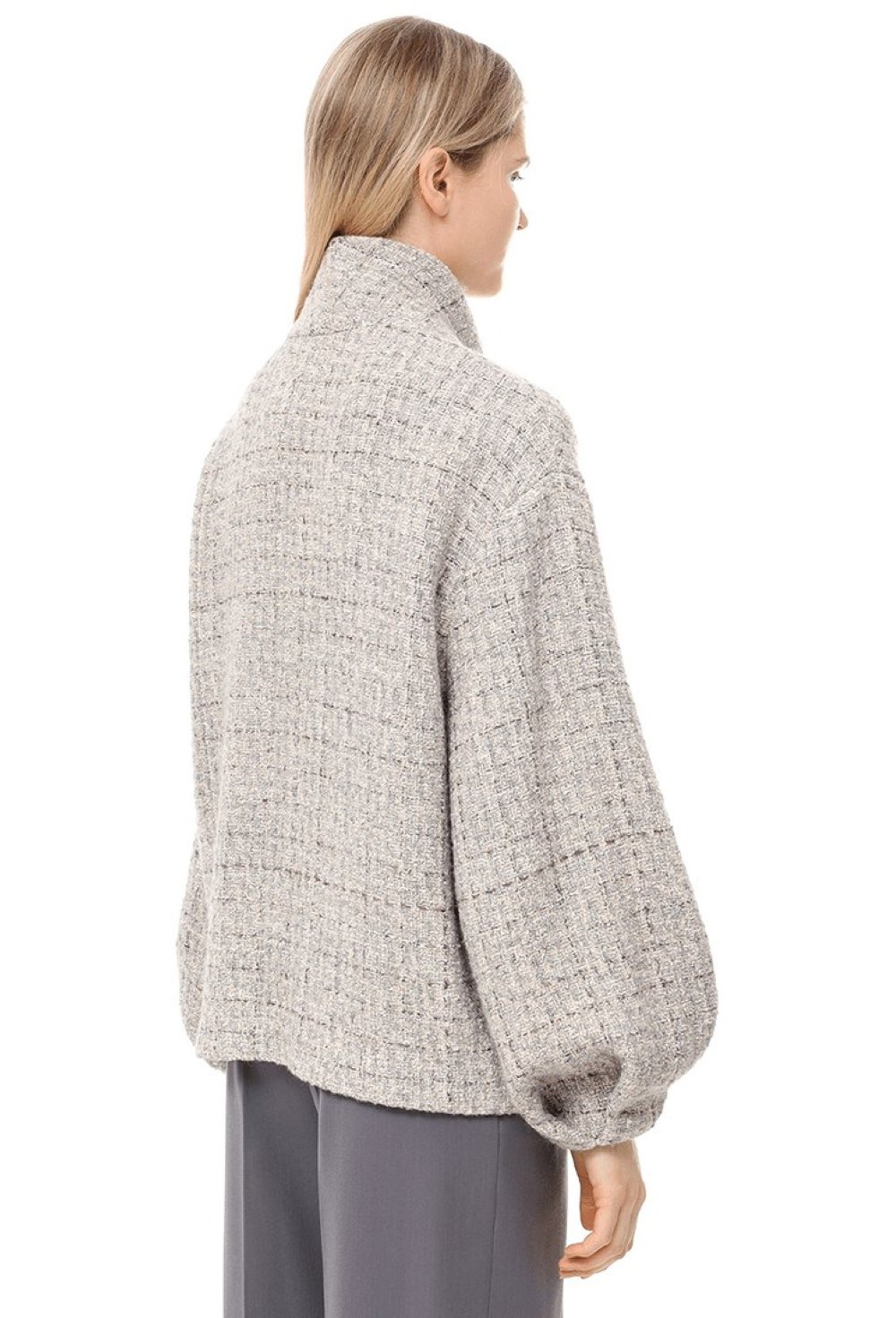 Кардиган из шерсти укороченный - фото 106081