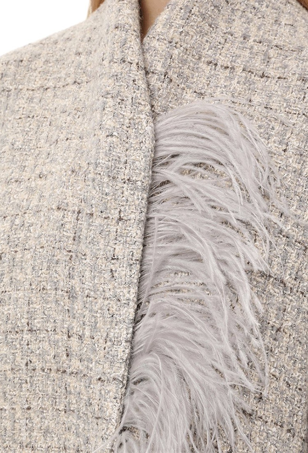 Кардиган из шерсти укороченный - фото 106083