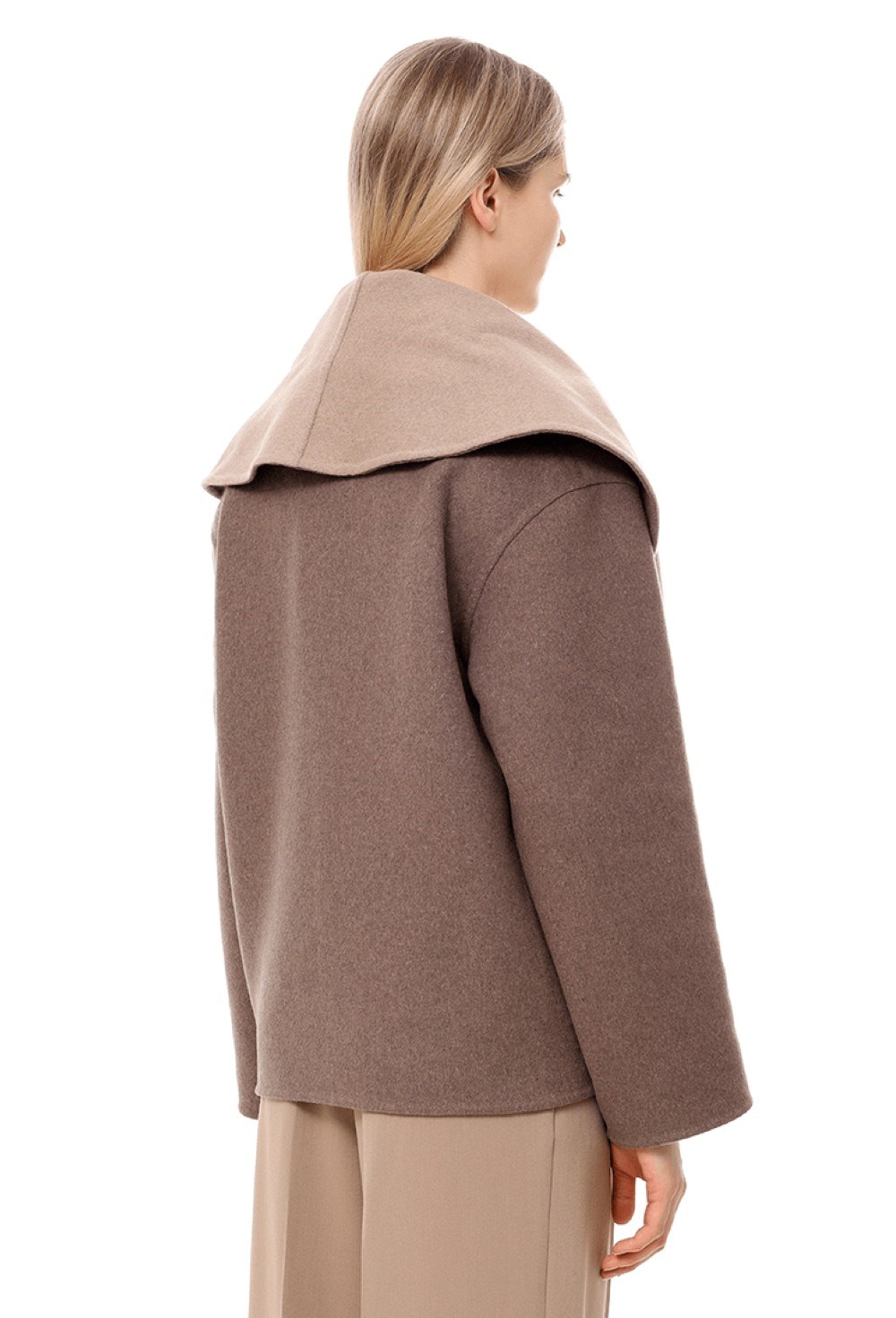 Пальто из кашемира укороченное - фото 106155