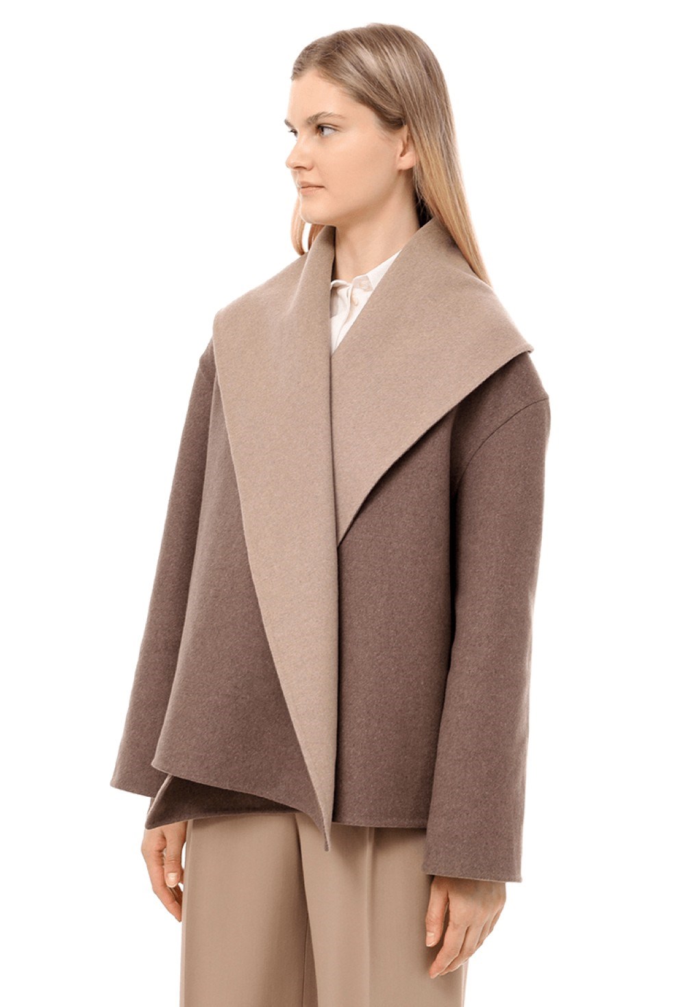 Пальто из кашемира укороченное - фото 106156