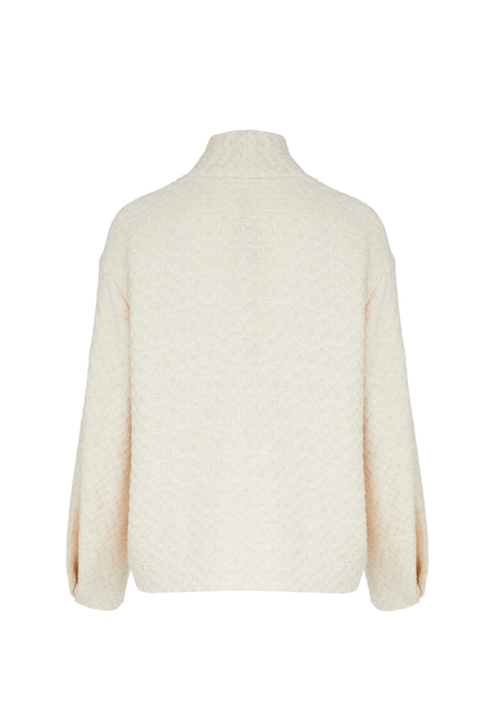 Пальто укороченное из твида - фото 106164