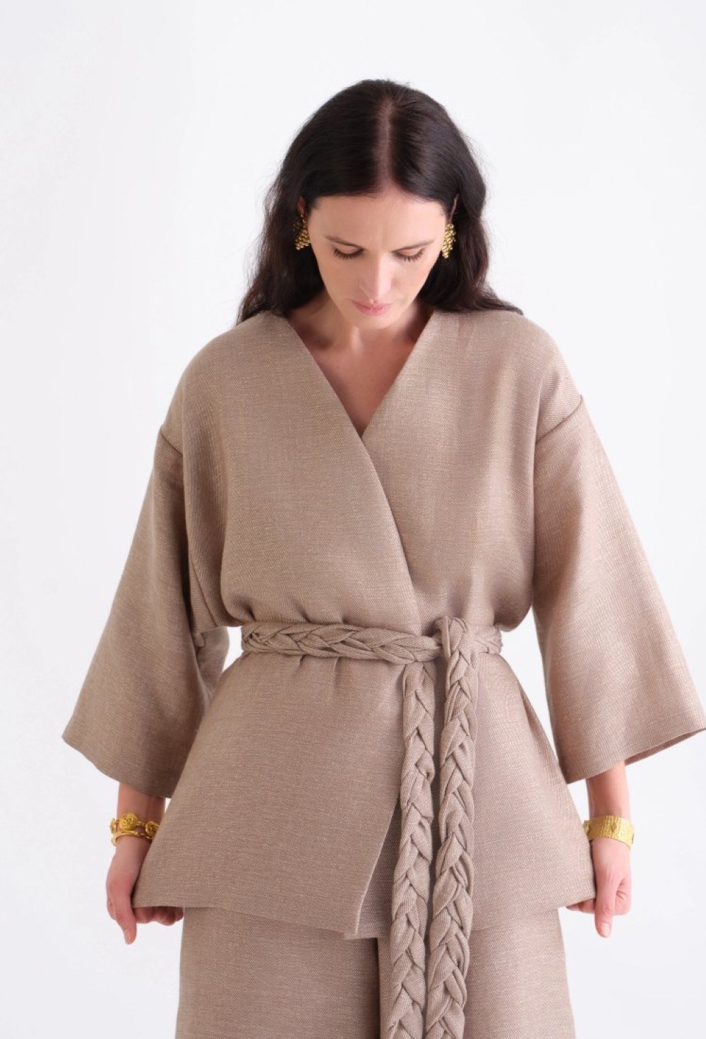 Кимоно с поясом «Коса» - фото 106203