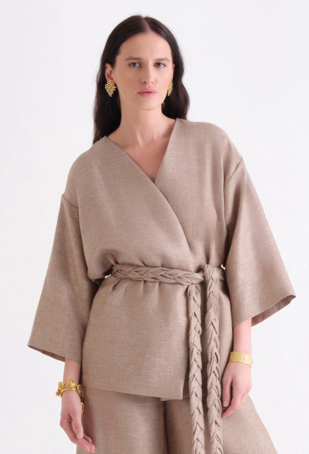 Кимоно с поясом «Коса» - фото 106204