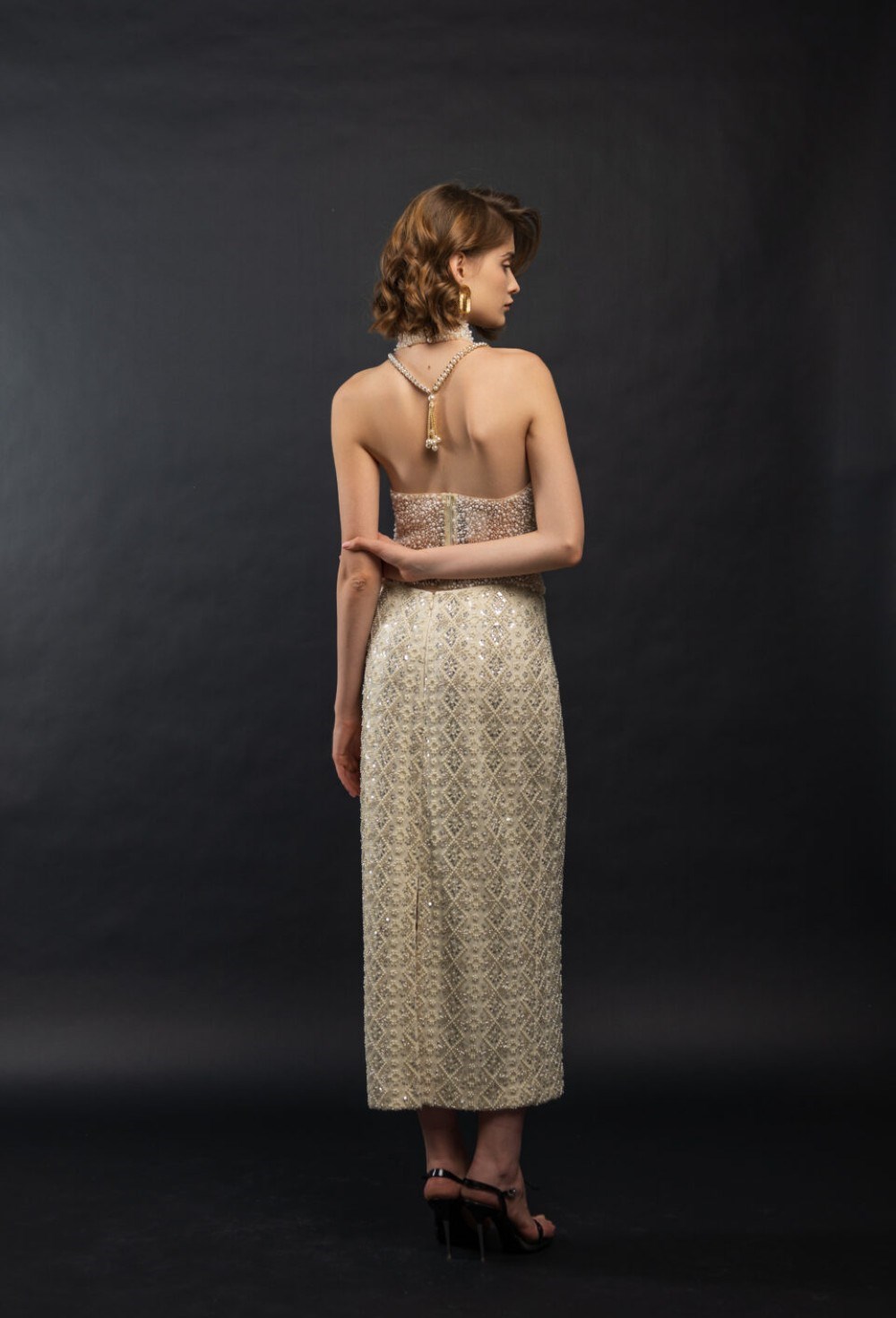 Блуза с воротом - фото 106222