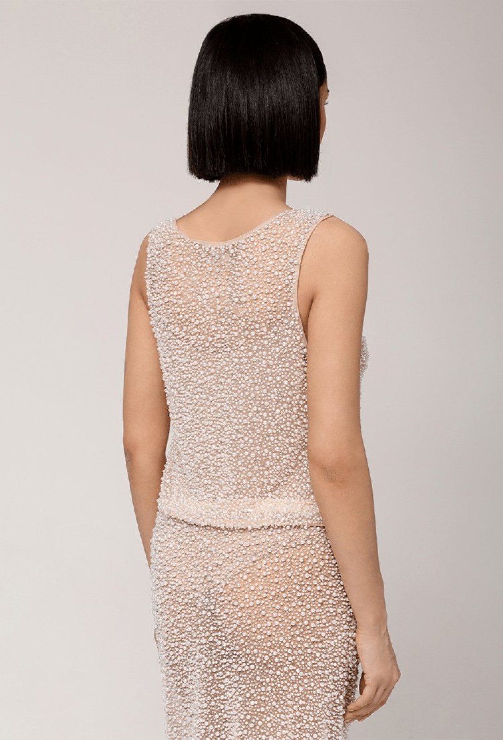 Блуза с жемчужными элементами - фото 106228