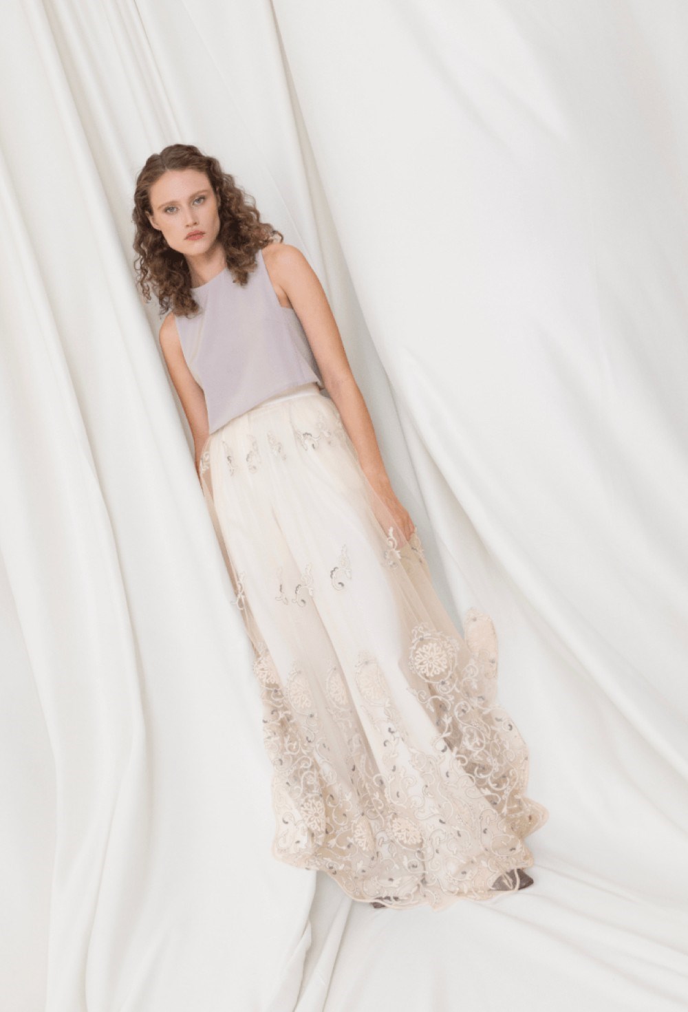 Юбка с вышивкой - фото 106375