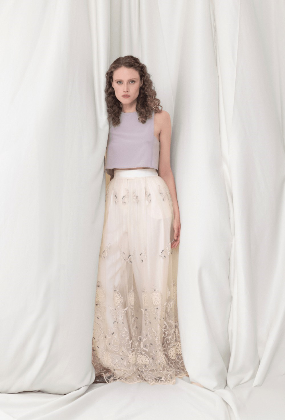 Юбка с вышивкой - фото 106377