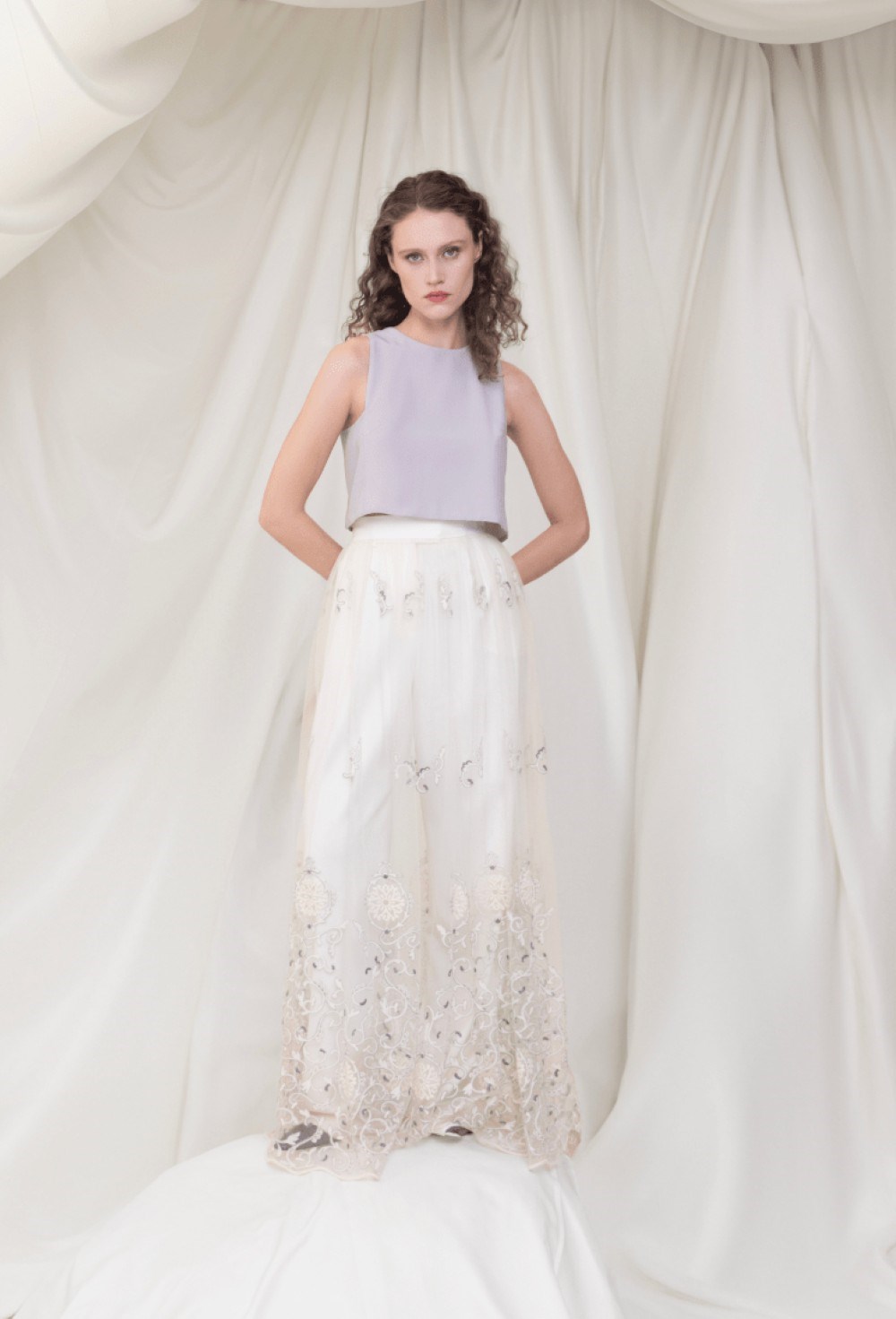 Юбка с вышивкой - фото 106378