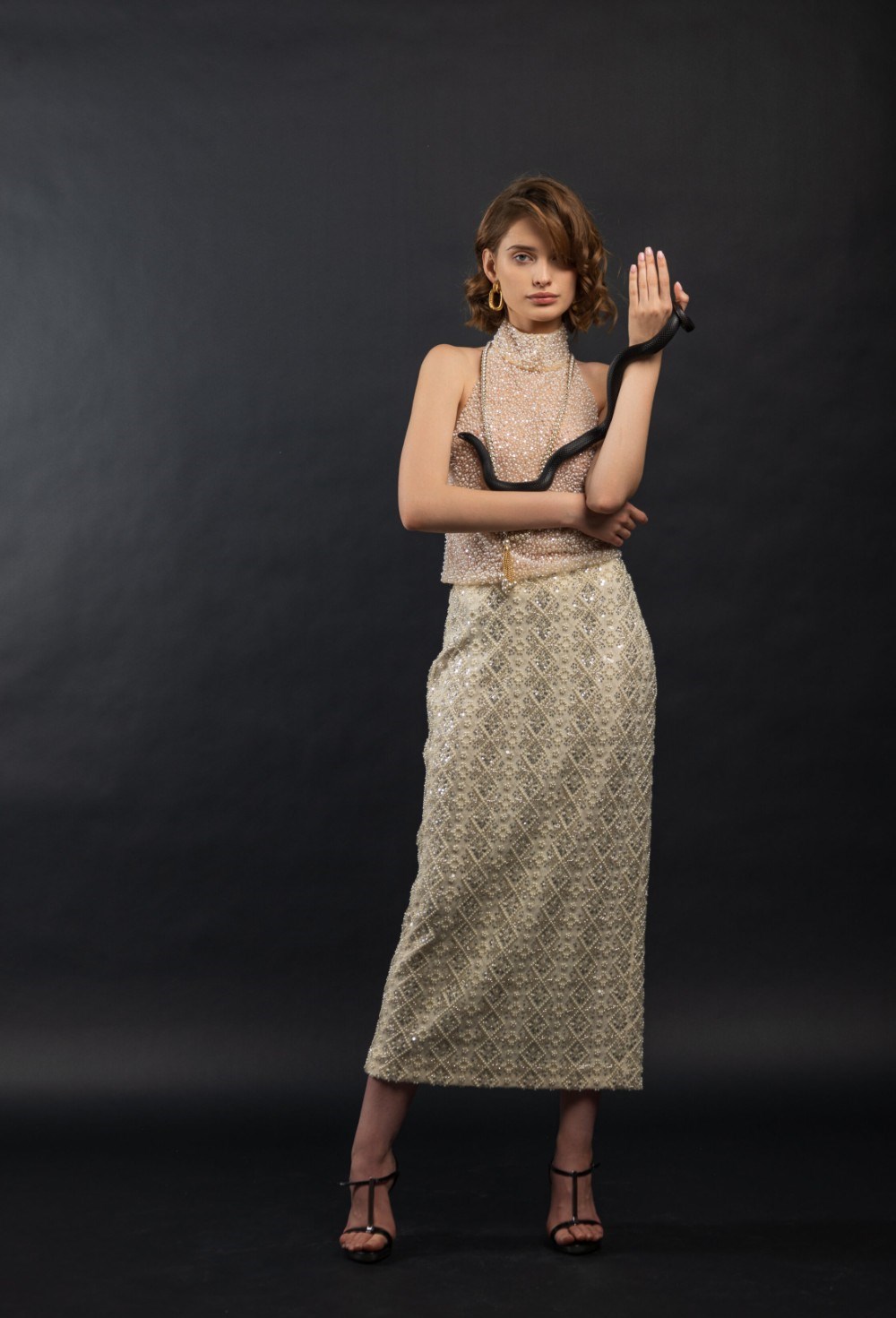 Юбка с жемчугом - фото 106394