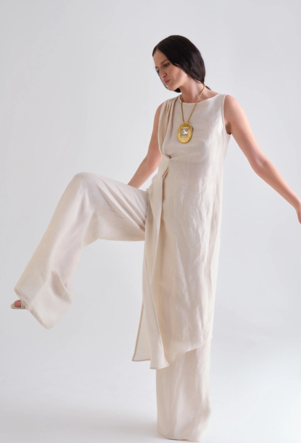 Топ удлинненый из шелка - фото 106448