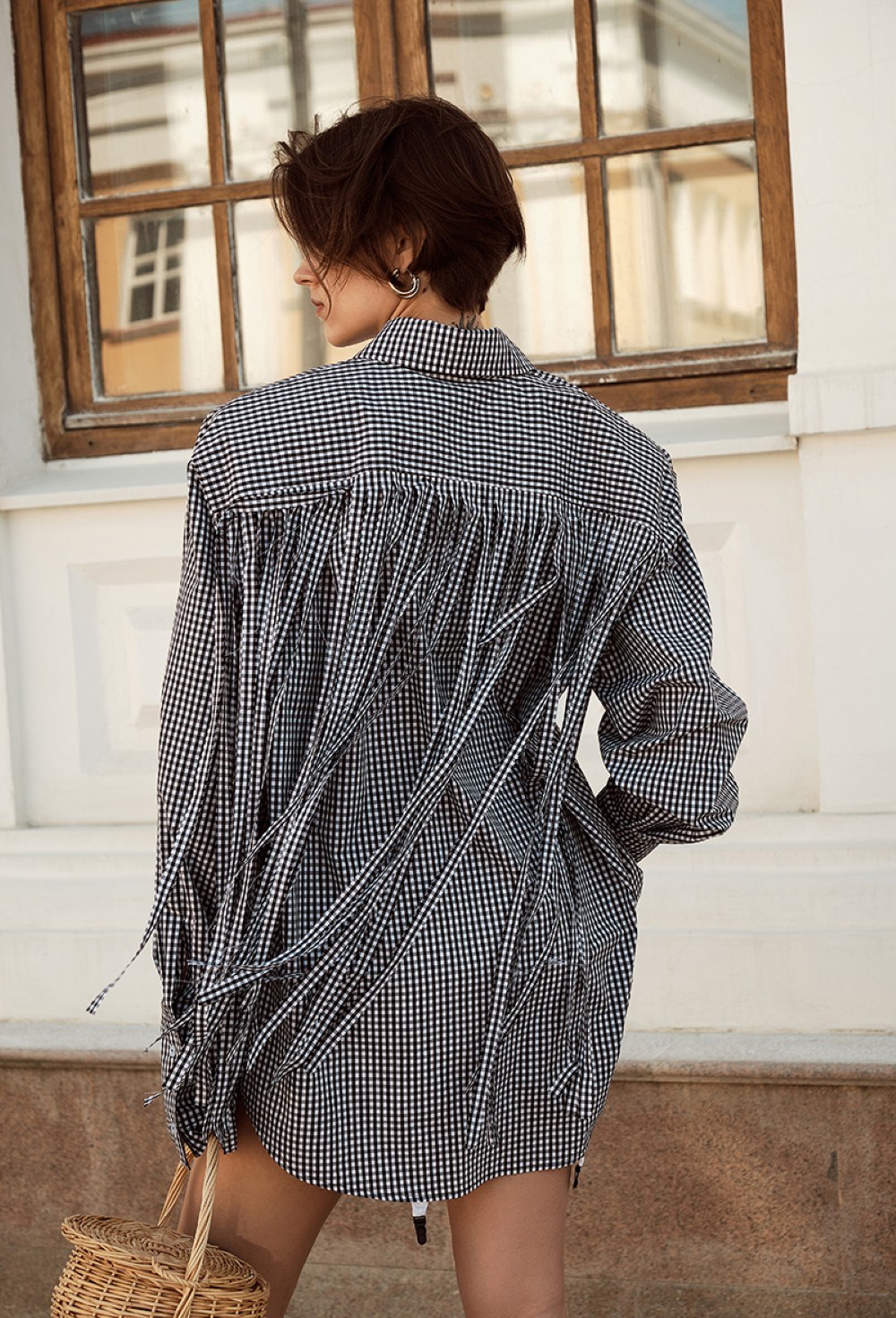 Рубашка-платье с бахромой - фото 106718