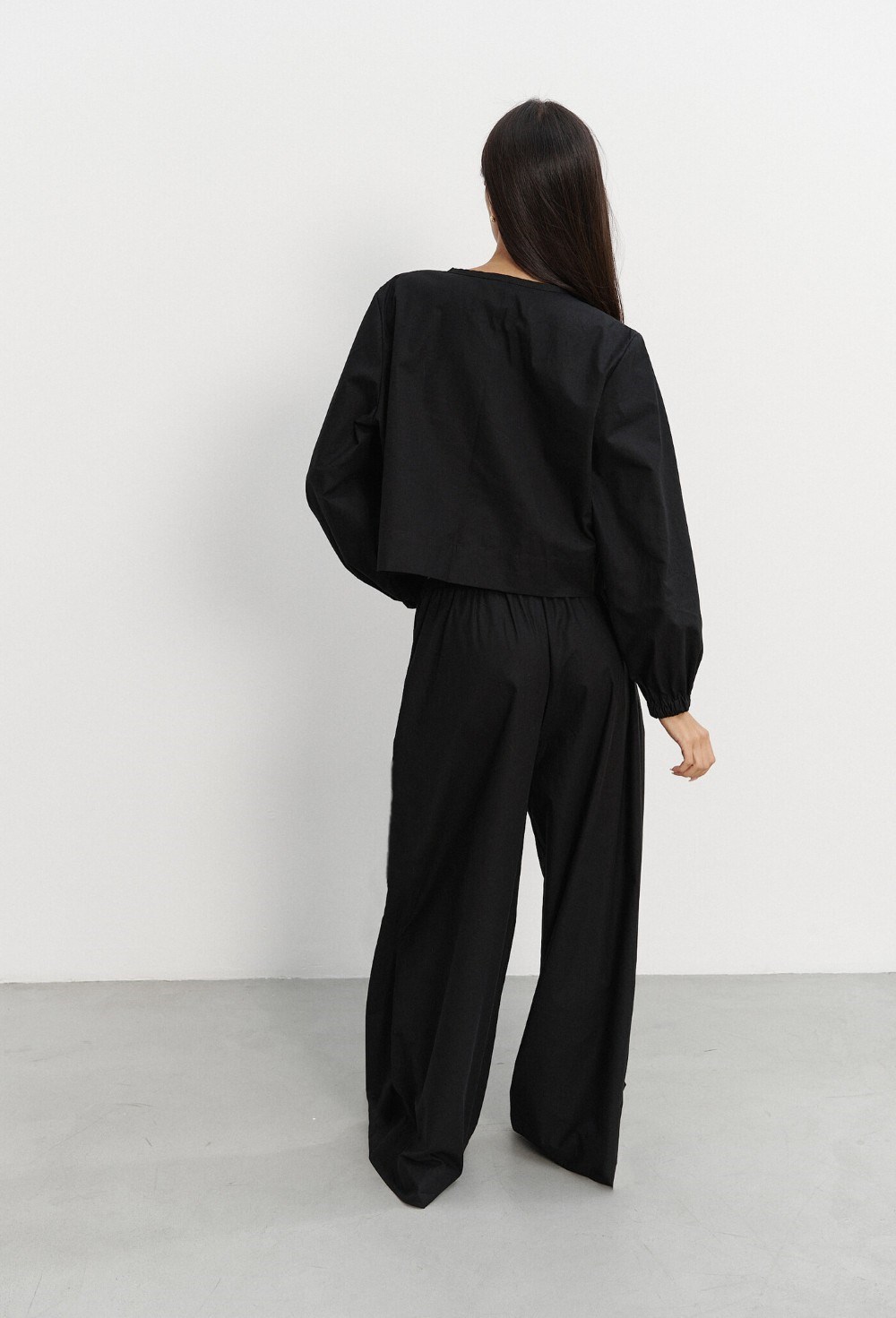 Рубашка из хлопка с завязками - фото 107076