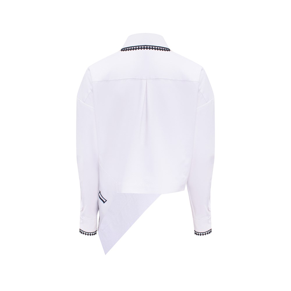 Рубашка с принтом "Дама крестей" - фото 107878