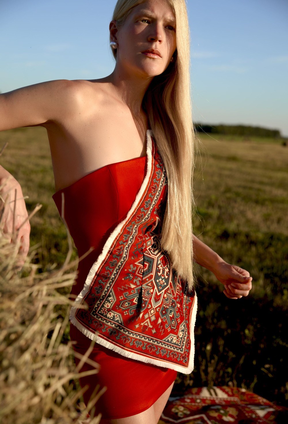 Платье с принтом "Ковер-самолет" - фото 107919