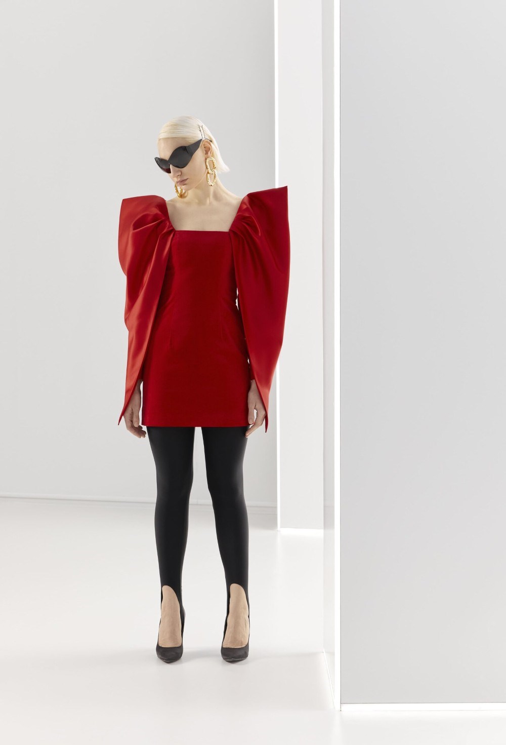 Платье с рукавами "Платок" - фото 107922