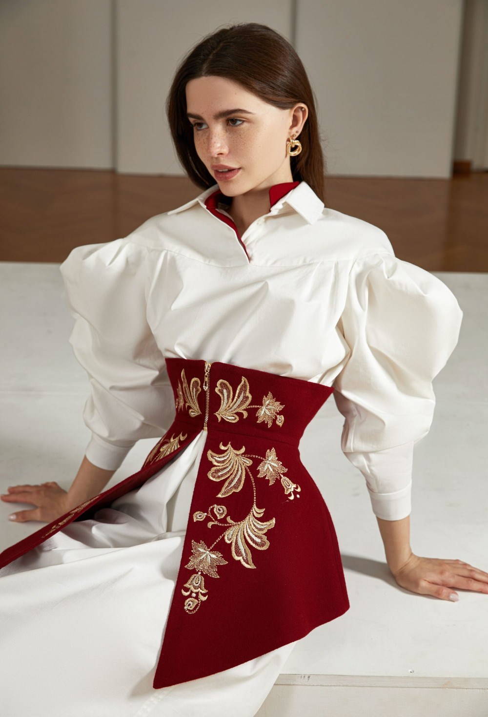 Баска с вышивкой - фото 107945