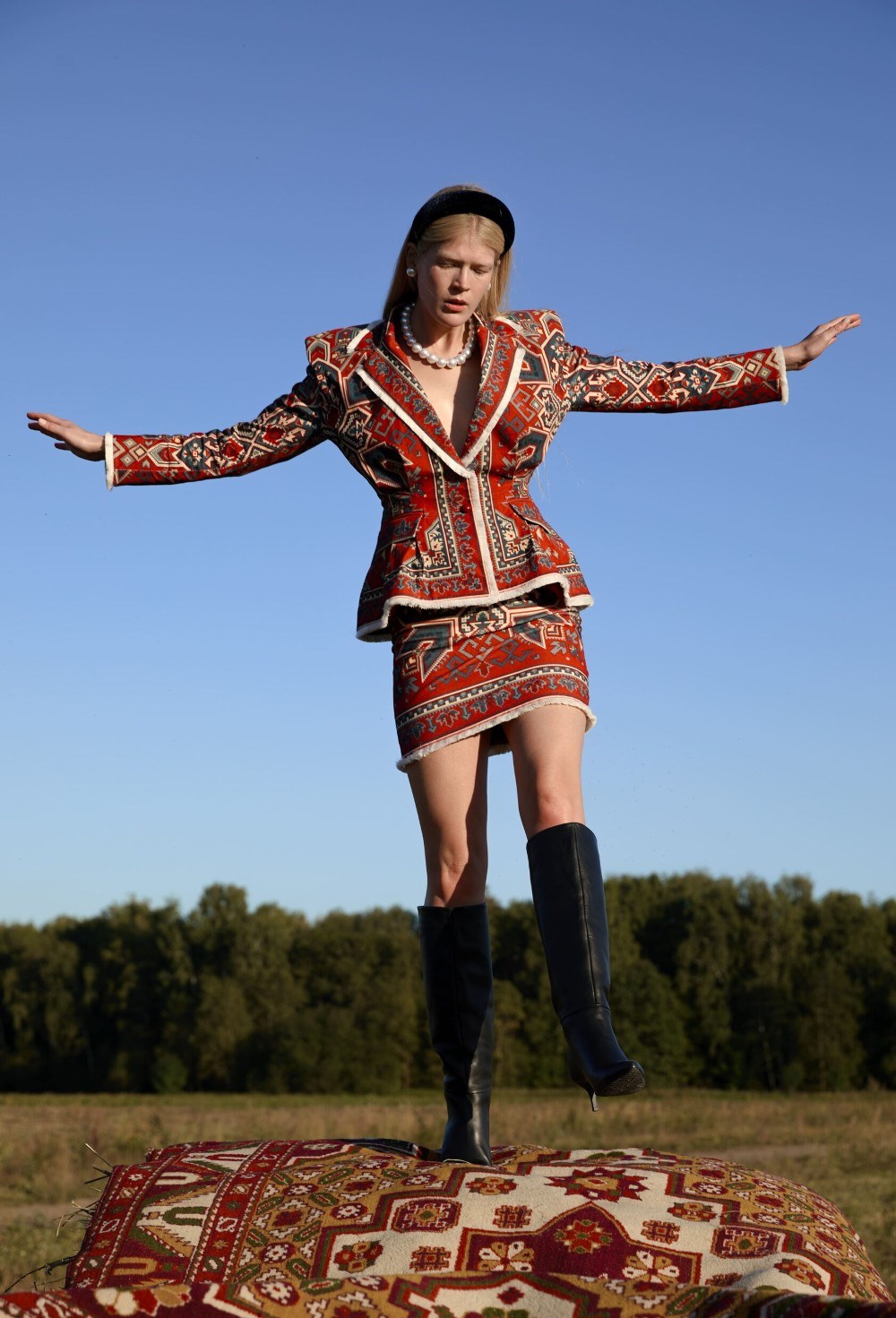 Юбка с принтом "Ковер-самолет" - фото 107965