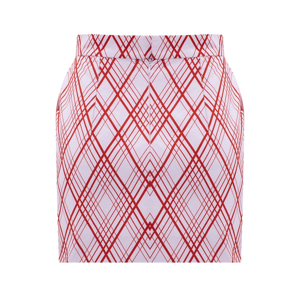 Юбка с принтом "Рубашка карт" - фото 107983