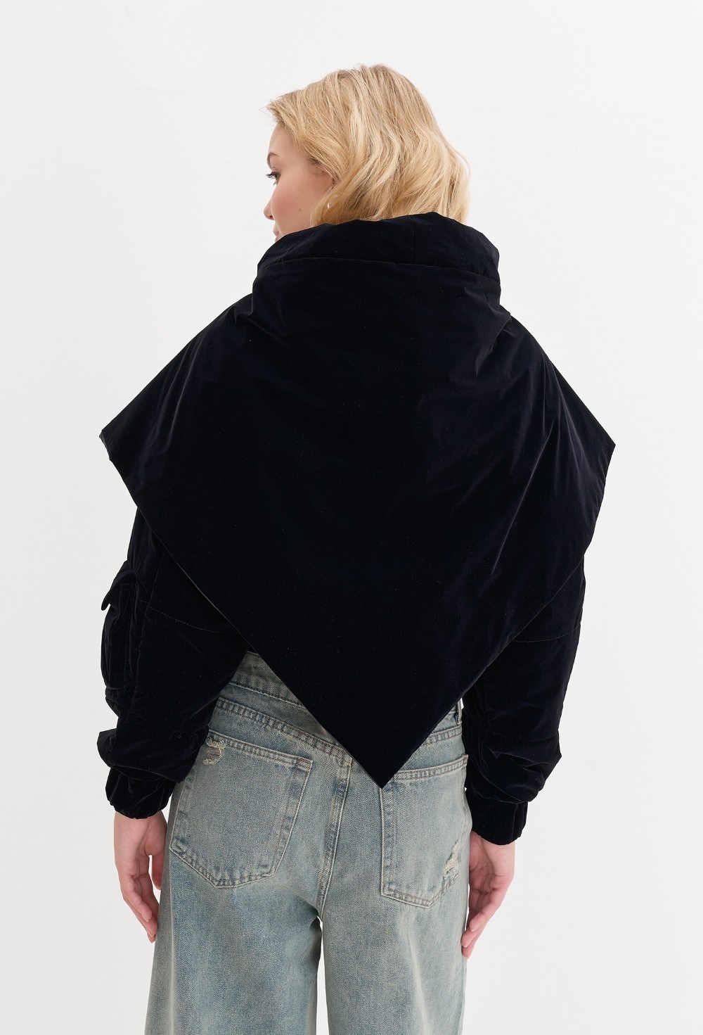 Бомбер с капюшоном "Платок" - фото 108021