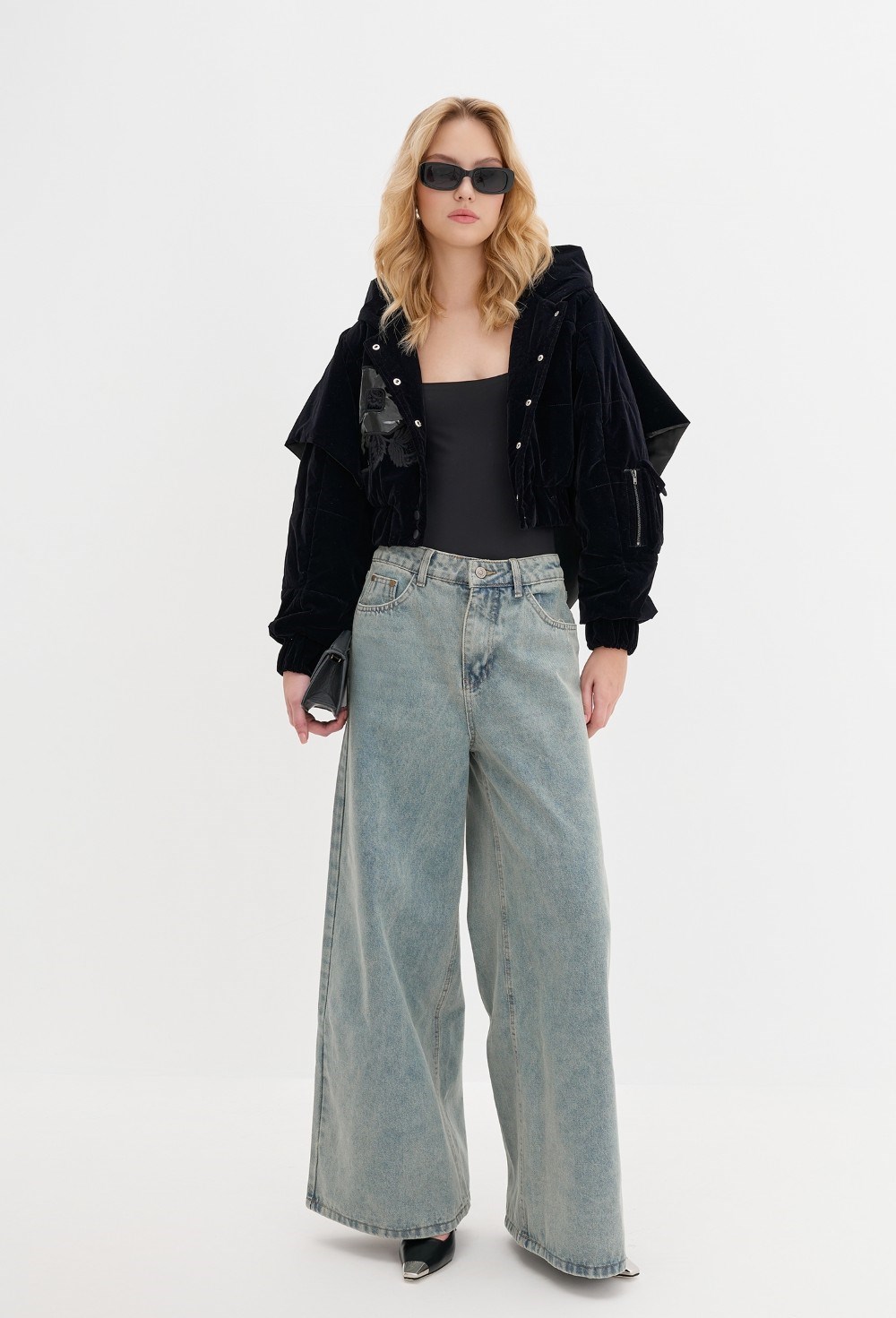 Бомбер с капюшоном "Платок" - фото 108022