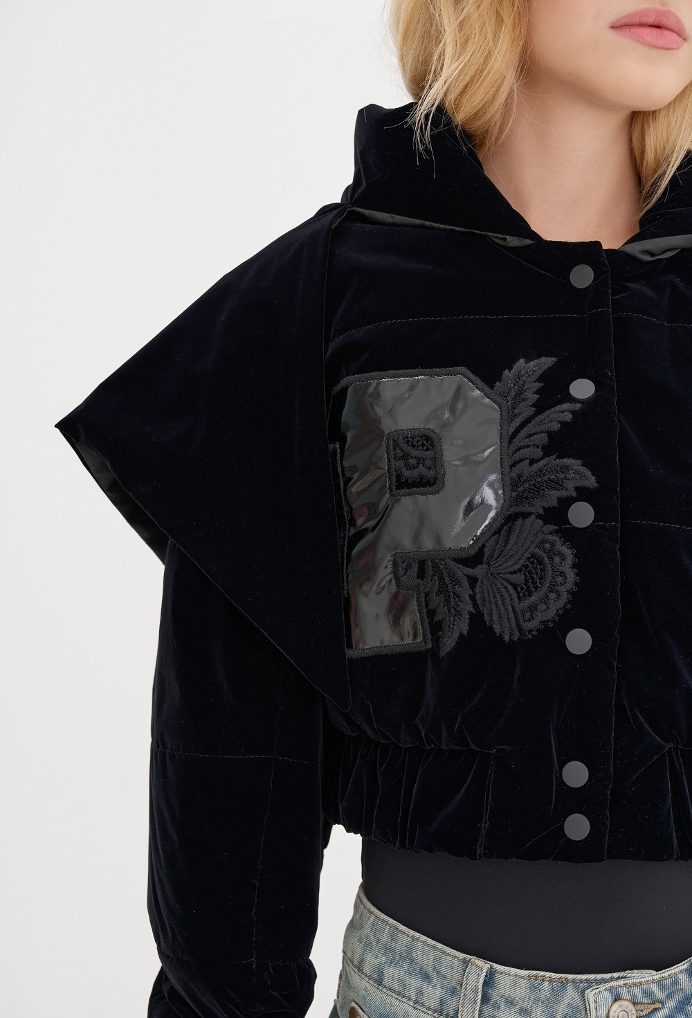 Бомбер с капюшоном "Платок" - фото 108024